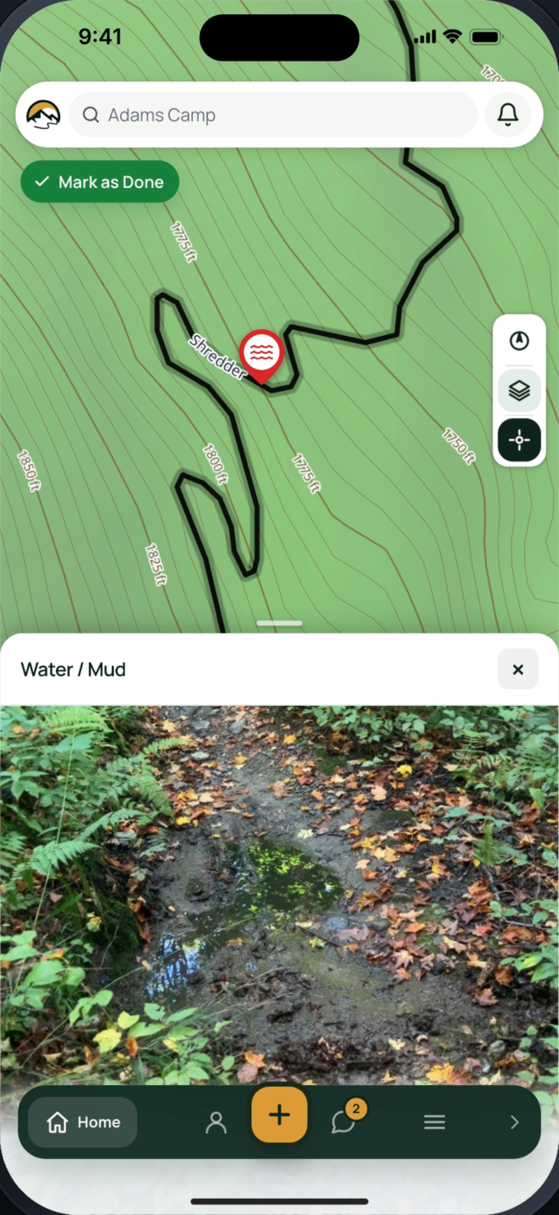 Choosing what kind of work to file in the field app